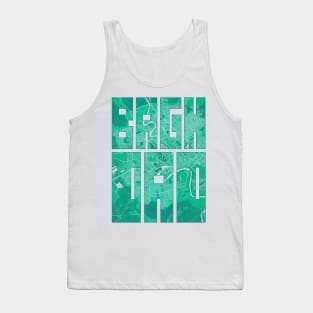 Baghdad, Iraq City Map Typography - Watercolor Tank Top